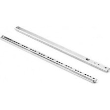 Defne Store Dsyapıaksesuar 17 mm Teleskobik Çekmece Rayı Gömme Bilyeli Ince Ray 34,2 Cm(2 Adet 1 Takım)