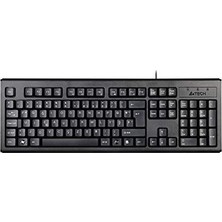 Defne Store A4 Tech KM-720 (F)Türkçe Fn-Multimedya Klavye; Suya Dayanıklı, 2.3 Cm, Hafif Tasarım, Ayarlanabilir Yükseklik, Siyah
