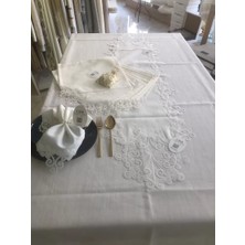 Umut Home Sofra Takımı 12 Kişilik 26 Parça Anna Model Yemek Takımı Örtüsü Dertsiz 160 x 260