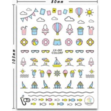 Defne Store Dekoratif Tırnak Süsleme Stickerı