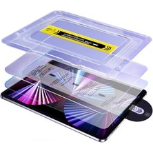 Defne Store Tablet, Kolay Kurulum Mekanizmalı Cam Samsung S10 Fe Plus 13.1 SM-X626 ile Uyumlu Tablet Ekran Koruyucu Aparatlı Dokunmatik Kurulum Temperli Cam Oto Hizalama