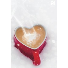 Defne Store Kar Kalpli Kahve Kupası ve Snow Notebook, 64 Grafik Sayfası, 160 x 235 mm