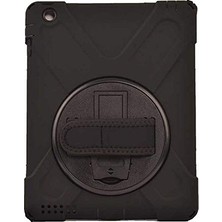 Defne Store iPad Mini 1 Uyumlu Kılıf, Defender Askılı Zırhlı Tank Case, Siyah