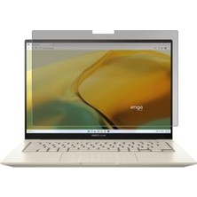 Defne Store Asus Zenbook 14X OLED 14.5 Inç Uyumlu 9h Temperli Nano Esnek Cam Hayalet Gizlilik Ekran Koruyucu 16:10