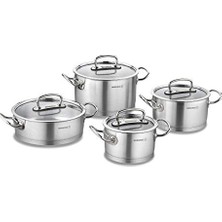 Defne Store Tencere, Proline 8 Parça Inox Seti