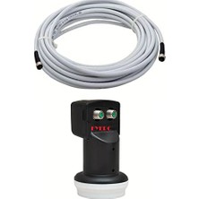 Defne Store 30 Metre Ikili Çıkışlı 4K Full Hd 3D Twin Lnb, F Konnektör, 2'li
