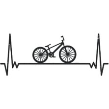 Defne Store Bmx: Ciclismo Bmxer Battito Cardiaco |taccuino Dın A5 6x9 Pollici |taccuino Diario Pianificatore |120 Pagine |libro Di Grasso Punteggiato