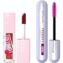 Defne Store Lifter Plump Dudak Parlatıcısı 006 Hot Chili & Falsies Surreal Maskara Makyaj Seti