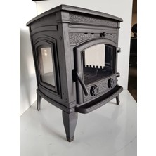 Firestove Fire Stove  FRS-015   Sirius Ultra 4 Camlı Pik Döküm Şömine Soba
