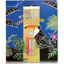 Defne Store Akad. Çocuk-, Vahşi Yaşamtebeşirli 30X35 Cm, Siyah Miniset