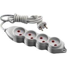 Defne Store 4'lü Topraklı 2 Metre Grup Priz