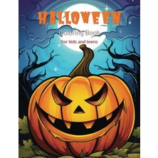 Defne Store Halloween Colouring Book For Kids And Teens; 8,5X11 Inch, 80 Pages