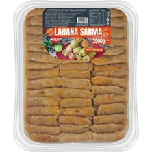 Defne Store El Yapımı Lahana Sarması 2 Kg, Vegan Ekonomik Boy Doğal Hazır Yemek