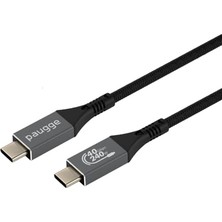 Defne Store USB 4 Kablo, 40GBPS, Usb-C Görüntü Ses Data ve Şarj, 8k 60Hz, 4K 144Hz/120Hz/60Hz, Hdr, 1 Metre