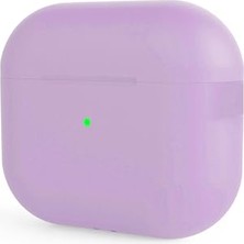 Defne Store Apple Airpods Pro 2 Uyumlu Standart Silikon Kılıf, Lila