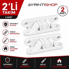 Defne Store Pvc Pencere ve Kapı Sinekliği Için Plastik Kapama Çıtçıt Aparatı, 2 Adet