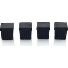 Defne Store Ludıa 4'lü Set Kare Profil Iç Tapa 30X30 Mm, Plastik Mobilya ve Sandalye Ayak Koruyucu