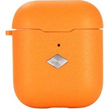 Defne Store Apple ile Uyumlu Airpods Airbag 19 Kılıf, Turuncu