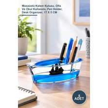Yenilig 5 Adet Batmayan Gemi Kalemlik – Masaüstü Kalem Kutusu, Ofis ve Okul Kullanımı, Pen Holder, Desk Organizer, 17 x 5 cm
