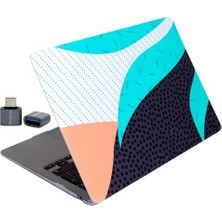Defne Store MacBook Air 13.6 Inç Için Turkuaz Desenli Sert Kapak A2681 A3113 A3240 A3449 M2 M3 M4 M5 Uyumlu