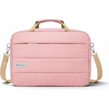 Defne Store Macbook Air 15 Inch M4 2025 ile Uyumlu Tablet Notebook Macbook Evrak Çantası, Pembe AL5496