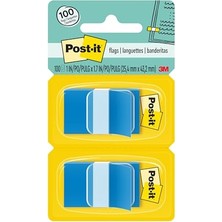 Defne Store Bayraklar; 50/dispenser, 2 Dispenser/paket, 1" Geniş, Parlak Mavi (680-BB2)