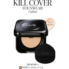 Defne Store Kill Cover Founwear Cushion Set 19N Porcelain – Cıca Içerikli, Yüksek Kapatıcılı SPF40 Pa