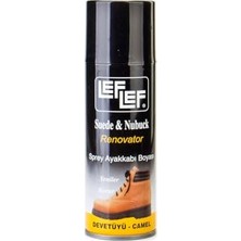 Defne Store Ayakkabı, Nuri Leflef Süet Nubuk Boyası Yenileyici Koruyucu Sprey (200 Ml) (Deve Tüyü Cat)