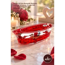 Yenilig 2 Adet Kayık Tasarımı Batmayan Kalpler – Sevgili Çift Için Romantik Süsleme, Dekoratif Aksesuar, Couple Gift Love ALK5274 17X5 cm