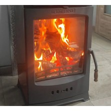 Firestove Fire Stove  FRS-201YK Lodi Yan Kapak Tek Camlı Yan Kapaklı (Füme) Döküm Soba