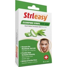Defne Store Aloe Veralı Burun Bandı, Hassas Ciltler Için Siyah Nokta Temizliği, 6'lı Paket