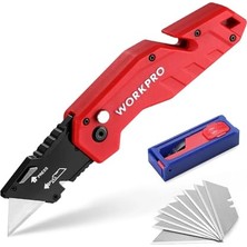 Defne Store Bıçak, WP211018 Profesyonel Katlanır Çok Amaçlı Rötuş Maket Bıçağı + 10 Adet Yedek