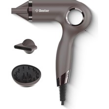 Defne Store HD8002 Profesyonel Saç Kurutma Makinesi; 1800 W Bldc Motor, Akıllı Isı Döngüsü, Negatif Iyon Teknolojisi, Manyetik Başlık, 110.000 Rpm