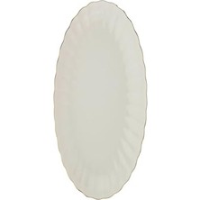 Defne Store Bone Luz Altın File Kayık Tabak 27X19 cm Tekli BNLZF28KY20