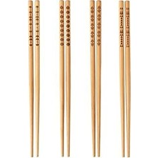 Defne Store Barbun Trebent Yıkanabilir Bambu Chopstick Japon Çin Yemek Çubuğu