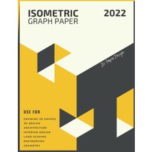 Defne Store Izometrik Grafik Kâğıdı, 3D Tasarım ve Izometrik Çizim Için, 8.5X11