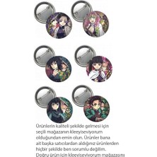 Defne Store Demon Slayer Anime Buton Rozet 6 Adet 37 mm