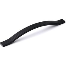 Defne Store 224 mm Siyah Metal Paslanmaz Akasya Çizgili Kulp Mobilya Çekmece Dolap Kapak Kulpu Kulpları