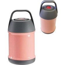 Defne Store Pembe 304 Çelik 450 ml Vakumlu Bebek Mama Yemek Saklama Termosu CIN297PM