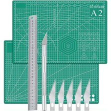 Defne Store A2 Kesim Matı ve Kretuar Seti, 1 Adet, 45X60 Cm, Çift Taraflı