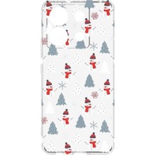 Defne Store Şeffaf Silikon Telefon Kılıfı, Noel Baskısı ve Kamera Koruması
