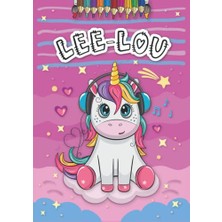 Defne Store A4 21 x 29.7 cm 4 8 25 Anniversaire Fille Ans Motifs Avec Le Format French Edition Lee-Lou Livre De Coloriage Personnalis Pour Licorne Cadeau D