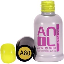 Defne Store Kalıcı Oje Sarı Renkler 10 ml | Dayanıklı Kolay Uygulanan Trend Renkler | Hızlı Kuruma ve Parlaklık (Sarı, A80)