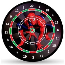 Defne Store 4 Oklu Mıknatıslı Desenli Dart Seti Çift Yönlü Manyetik Dart Askılı Dartboard