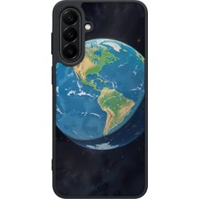 BG AKSESUAR Samsung Galaxy A27 Uyumlu Yerküre Desenli Kamera Korumalı Darbelere Dayanıklı Kılıf