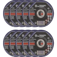 Defne Store Metal Kesme Taşı 10 Adet 115X6X22 Mm, Taşlama Dayanıklı Yüksek Performanslı Uzun Ömürlü Kesici Disk