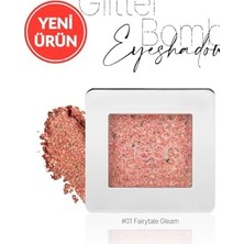 Defne Store Glitter Bomb Eyeshadow 01 Fairytale Gleam, Mücevher Parlaklığında Tekli Far
