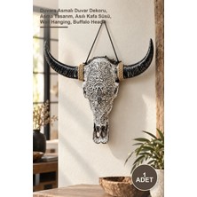 Yenilig 1 Adet Dekoratif Bufalo Kafası – Duvara Asmalı Duvar Dekoru, Asma Tasarım, Asılı Kafa Süsü, Wall Hanging, Buffalo Head