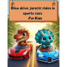 Defne Store Spor Arabalardaki Dinozorlar Boyama Kitabı, Çocuklar Için