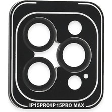Joko Apple iPhone 15 Pro Max Pvd Metal Kamera Lens - Siyah